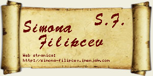 Simona Filipčev vizit kartica